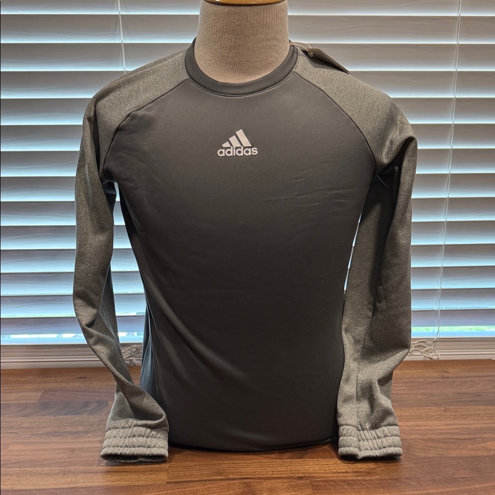 Adidas Charcoal Long Sleeve Top NWT Size Small